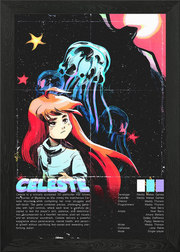 Poster celeste gioco 2 - poster,